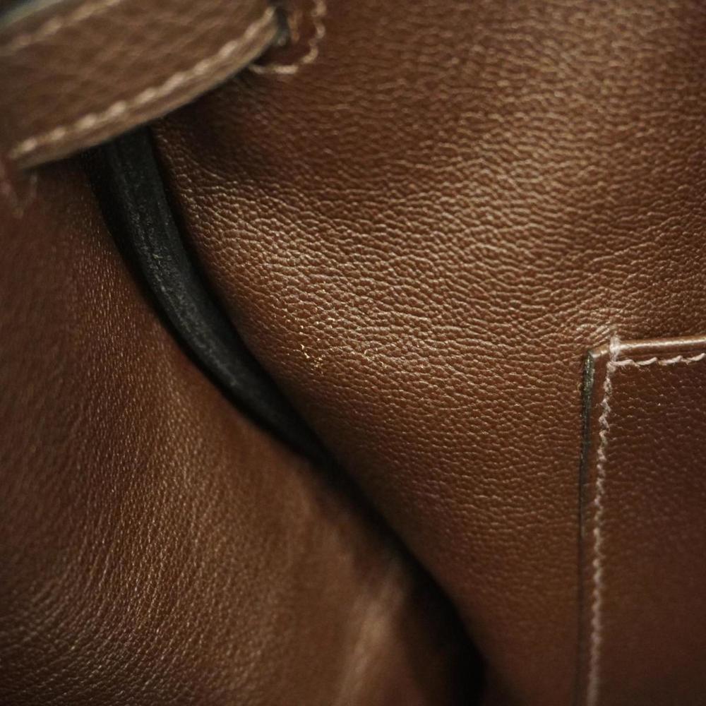 Hermes Handbag Birkin 40 Y Engraved Togo Chocolat Ladies - Picture 11 of 14